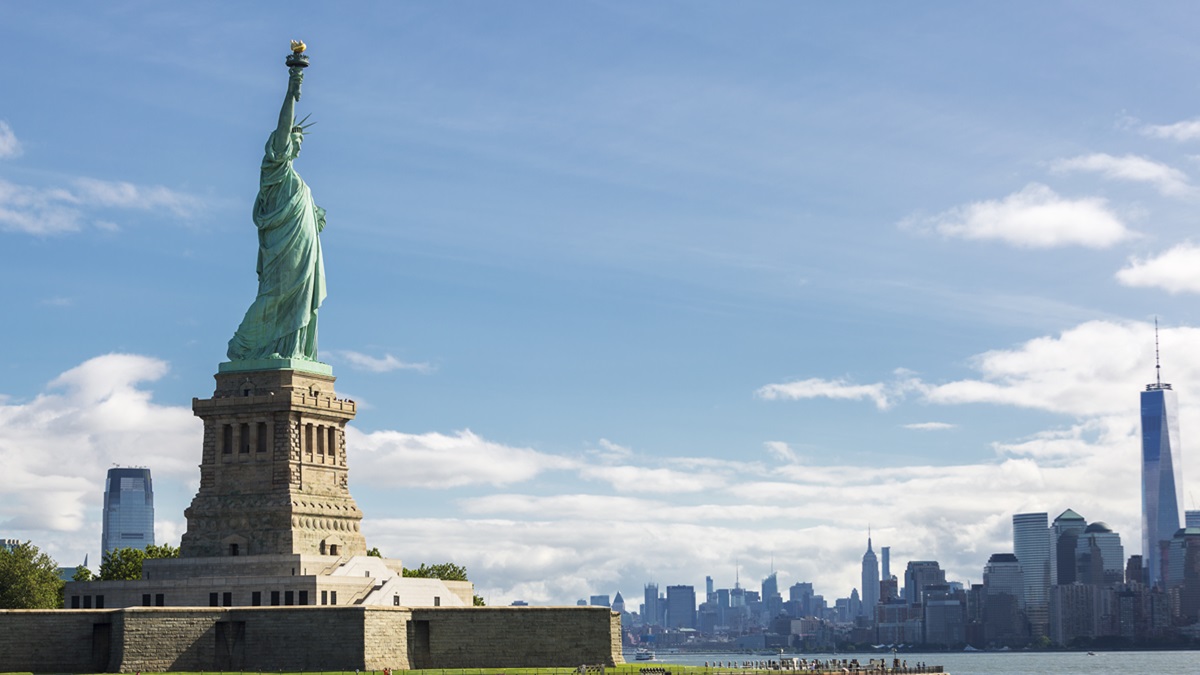 La Estatua de la Libertad en la ciudad de Nueva York