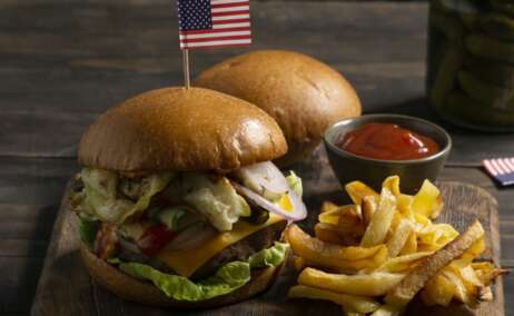 Una hamburguesa americana