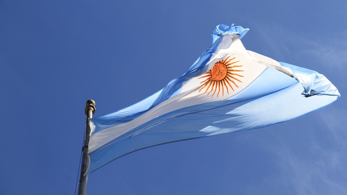 La bandera de Argentina