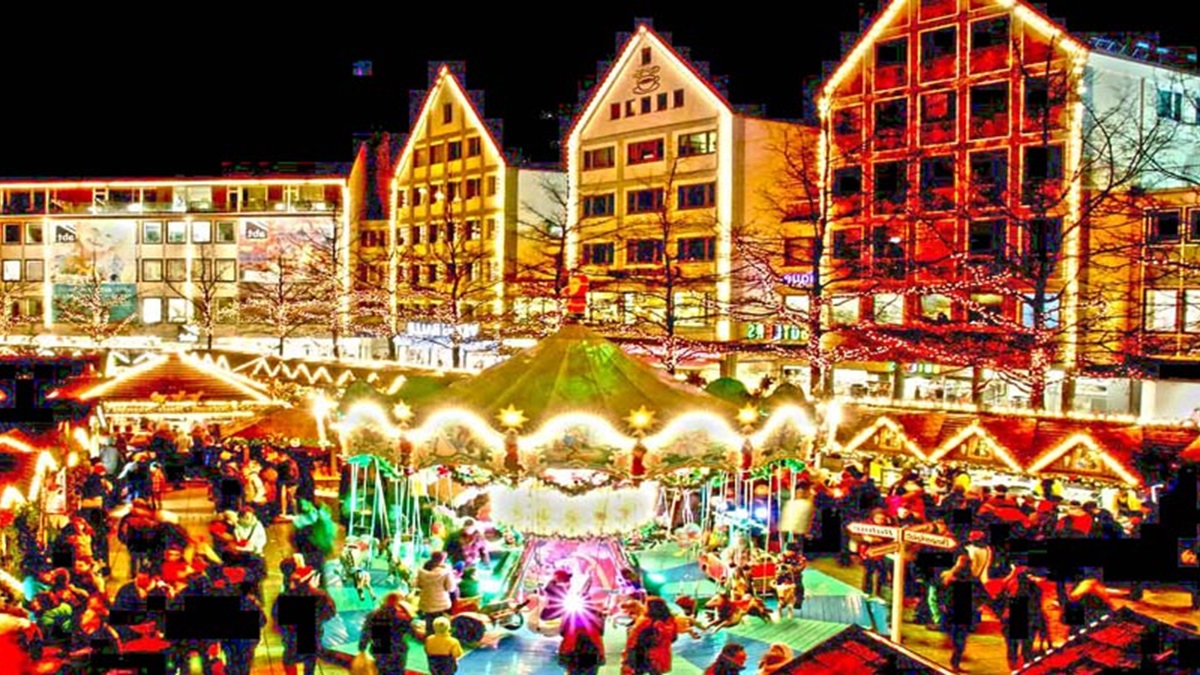 La ciudad de Budapest en Navidad