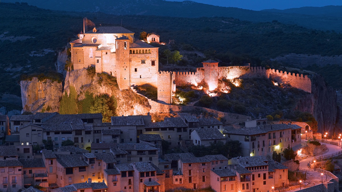 El pueblo de Alquézar en Aragón