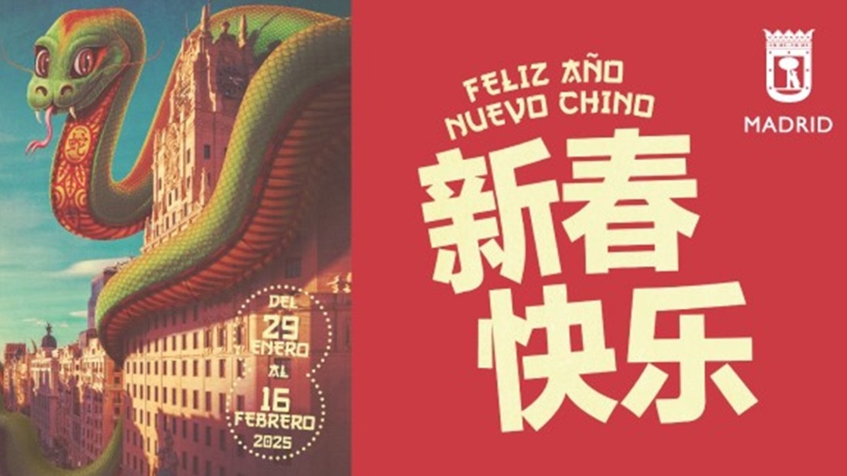 Cartel del Año Nuevo Chino en Madrid