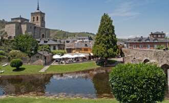 El pueblo de Molinaseca en León