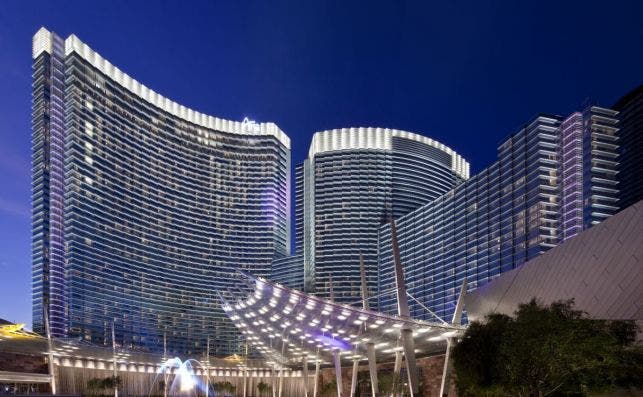 Hotel Aria Exterior, Las Vegas.