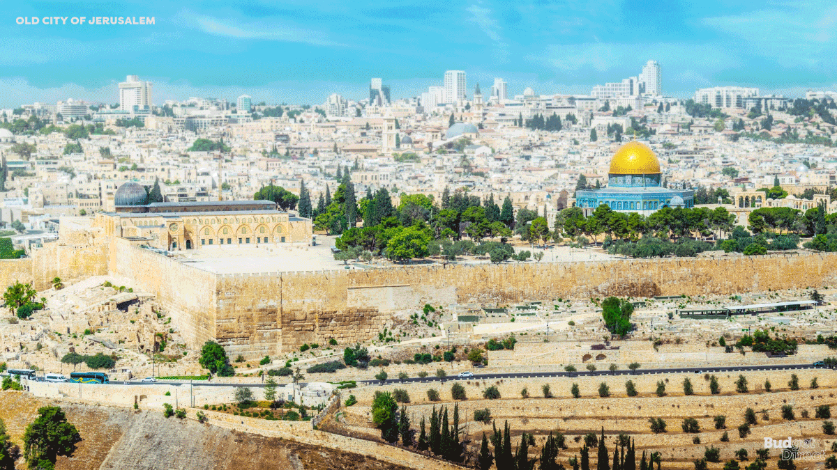 Así se veía la ciudad vieja de Jerusalén