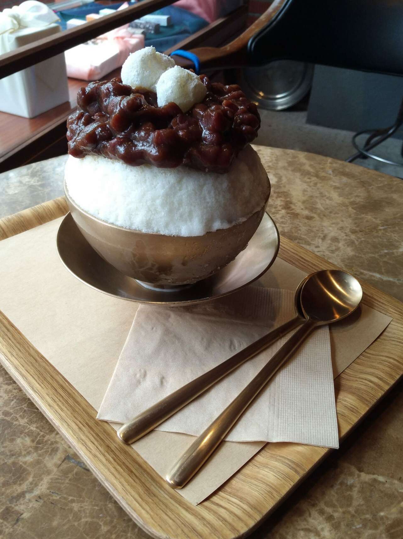 El bingsu es el postre coreano por excelencia. Foto: Sergio Cabrera.