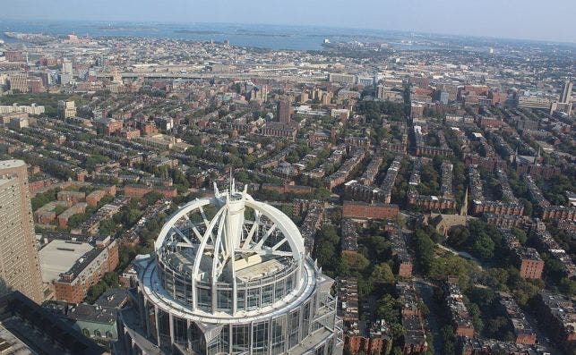 Desde el mirador de la Prudential Tower se pueden tener vistas de hasta 150 km. Foto: Wikipedia
