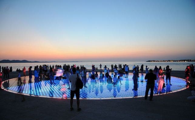 El Saludo al Sol es una de las postales mÃ¡s conocidas de Zadar. Foto: Sonne Noikola-Wikipedia