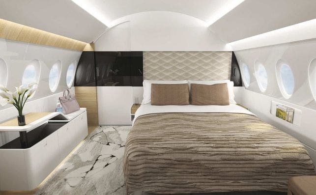 La suite principal tendrÃ¡ una cama 'queen-size'. Foto Cambier Aviation Management
