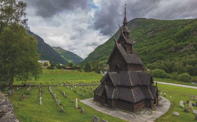 Iglesia de madera de Borgund. Foto: Federico FernÃ¡ndez.