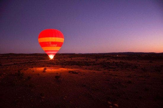 Alice spring australia balloon taking