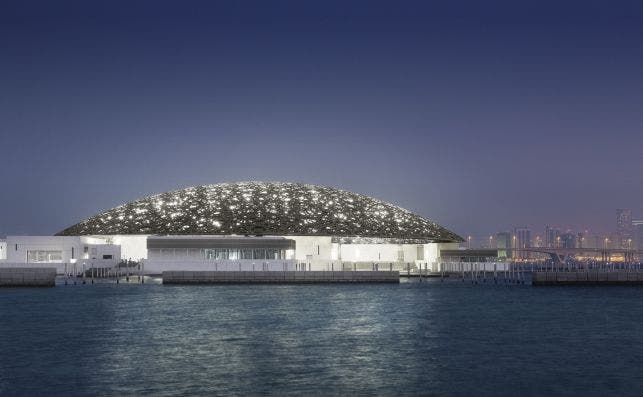 El museo Louvre en el desierto de Abu Dhabi. Foto: Mohamed Somji/Louvre Abu Dhabi