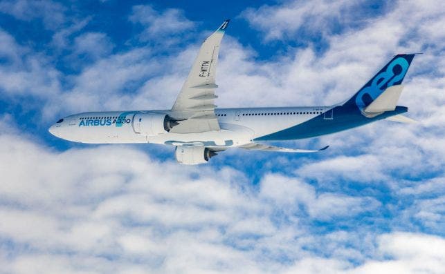 A330neo first flight in flight 017