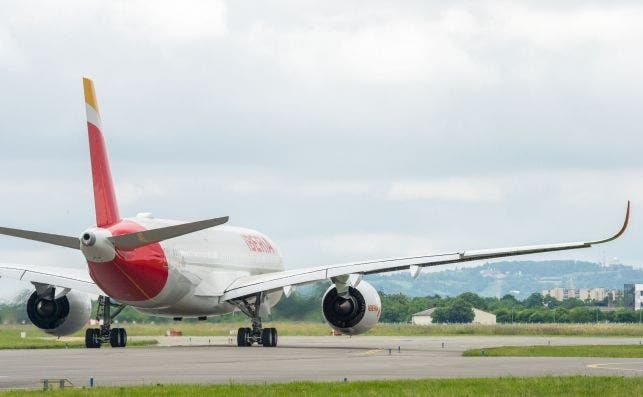 Primer vuelo de prueba A350 Iberia