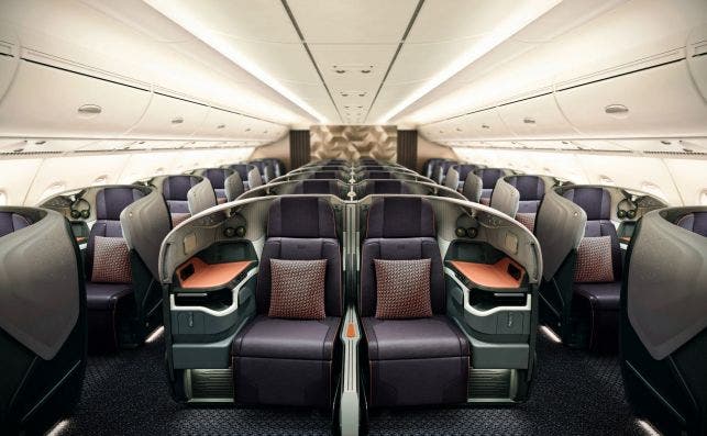 A380 Clase business Foto Singapore Airlines