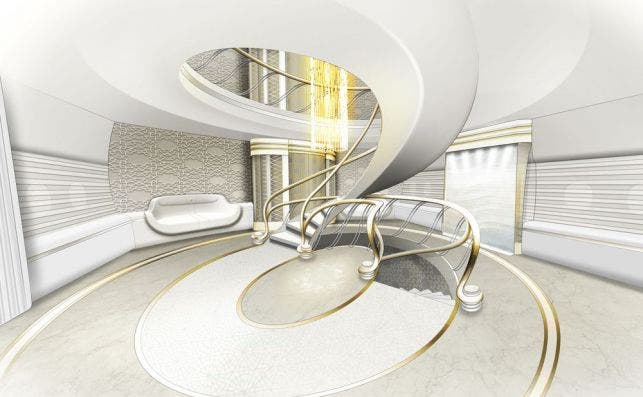 A380 escalera Imagen DesignQ