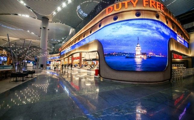 Duty free en el nuevo Aeropuerto de Estambul.