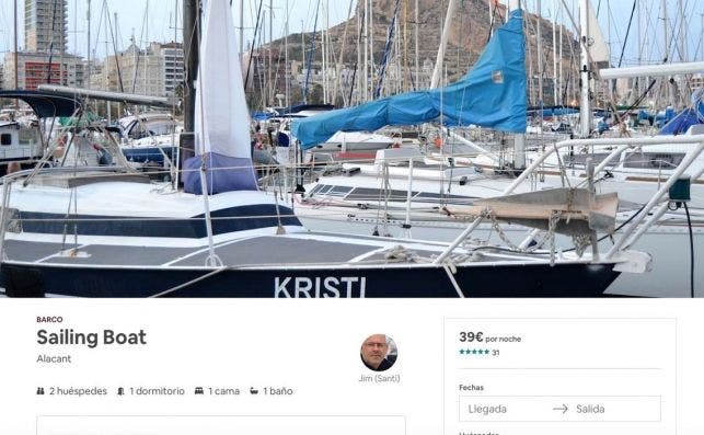 Hosbec alerta que muchos barcos se promocionan como pisos turÃ­sticos por Airbnb.