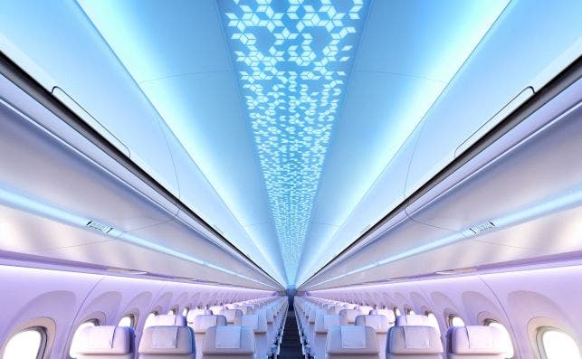 Airspace cabin ceiling. Foto: Airbus.