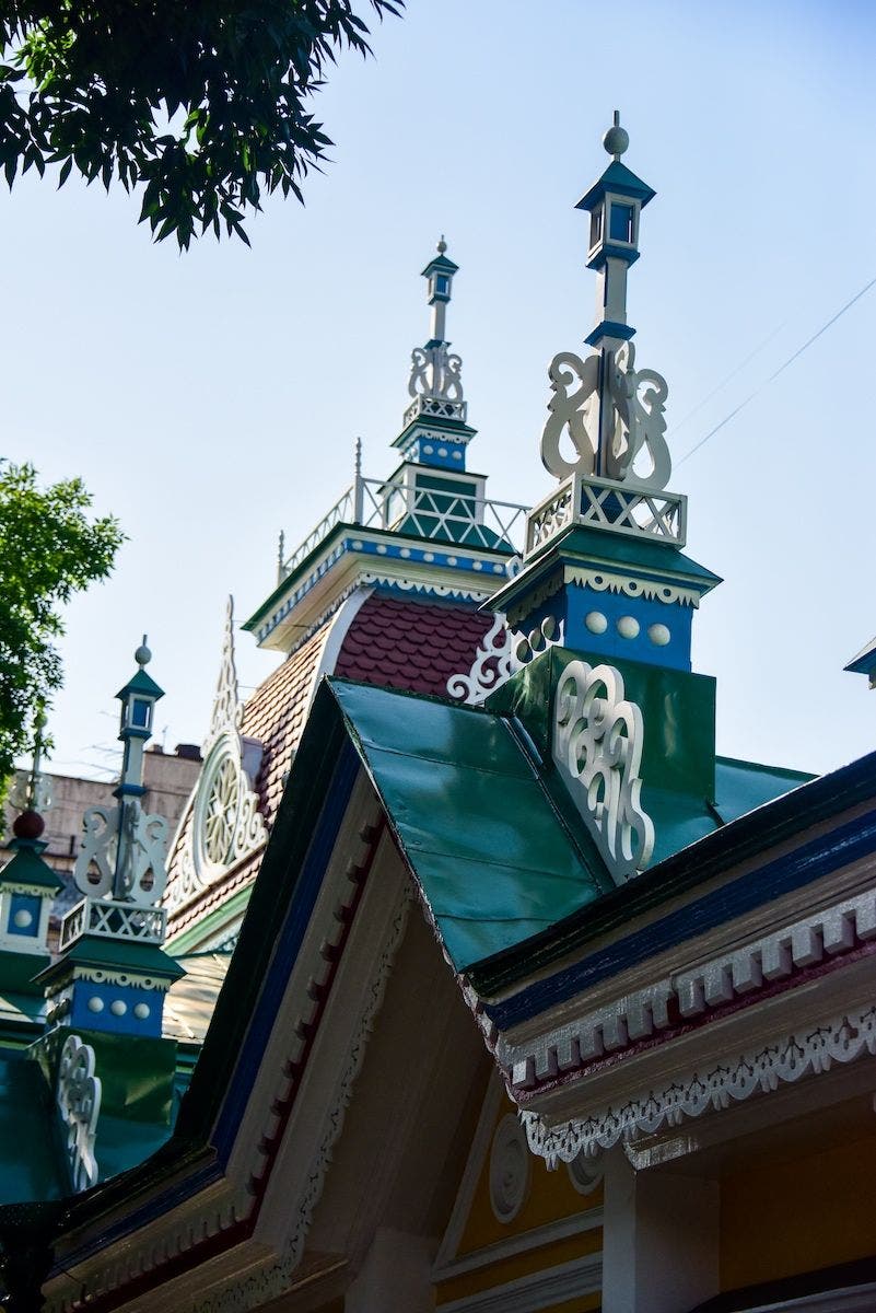 Detalle de una construcciÃ³n en Almaty. Foto: Getty Images.