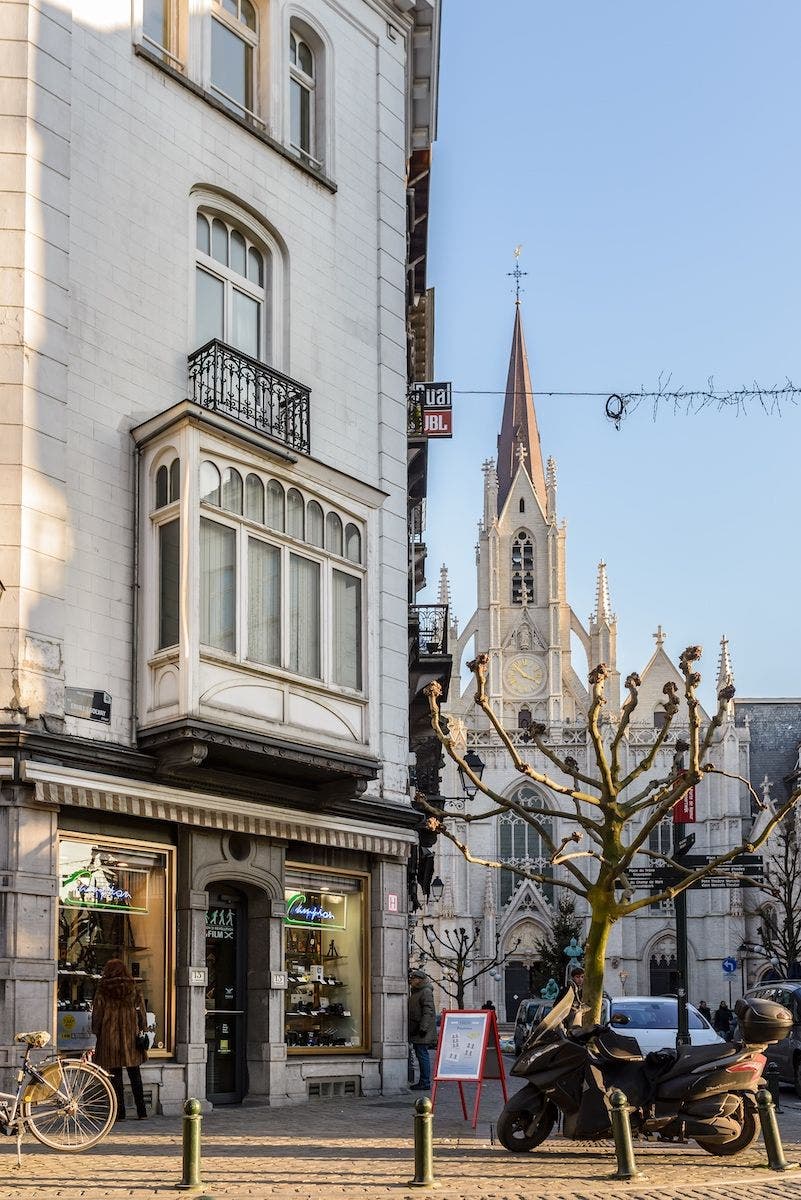 Alrededores de la iglesia de San Bonifacio. Foto: Turismo de Bruselas.