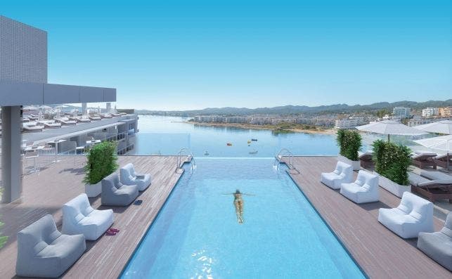 Amare Hotel (Ibiza) infinity pool.