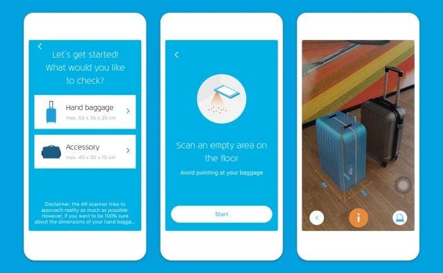 App de KLM con realidad aumentada