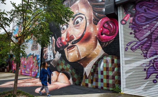 Arte urbano en Brooklyn. Foto Barcroft Media via Getty Images