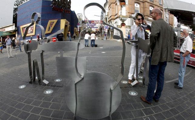 Beatles Platz en Hamburgo. Foto EFE.