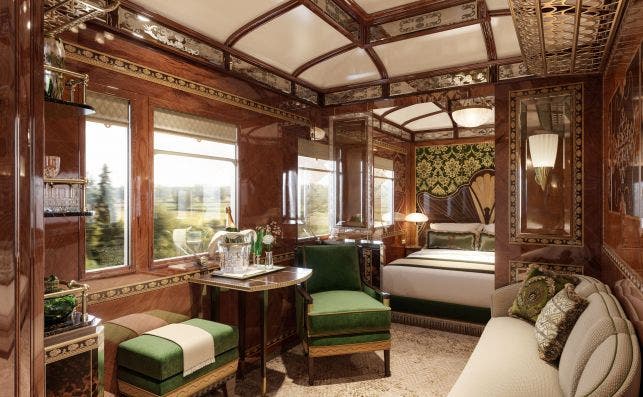 Los coches cama del tren Orient Express conservan la estÃ©tica de los aÃ±os '20. Foto: Belmond.