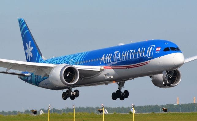 Nunca antes un Boeing 787-9 habÃ­a volado tan lejos. Foto: Air Tahiti Nui  