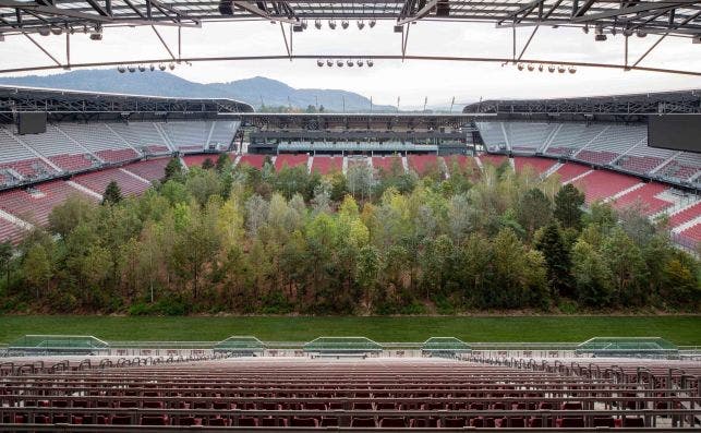 bosque estadio. Foto Gerhard Maurer.