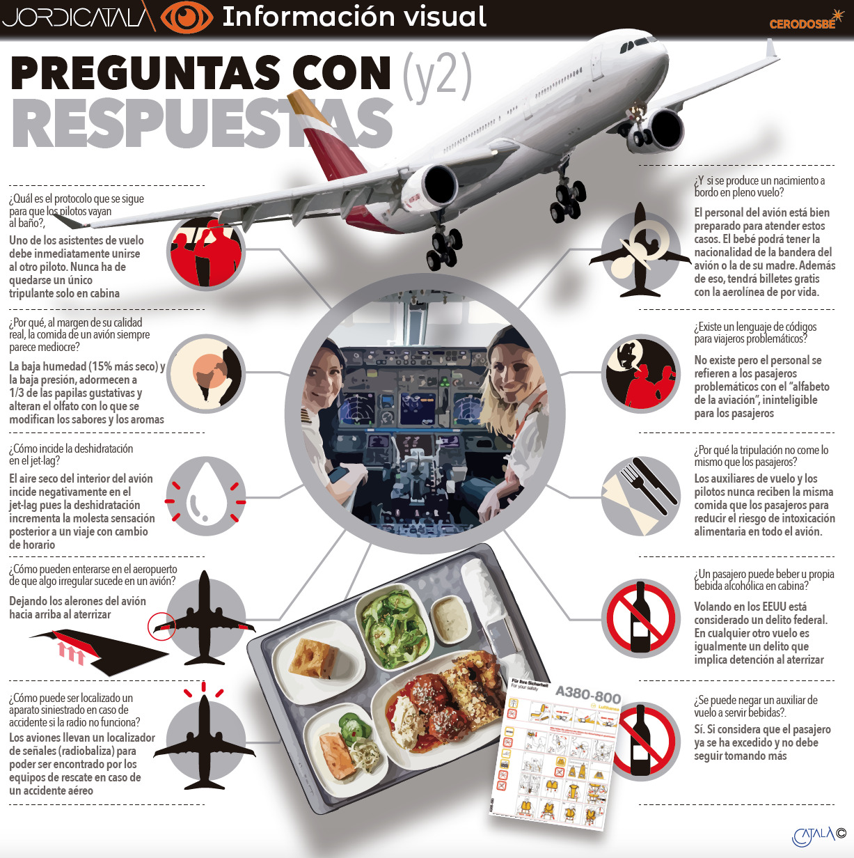 Preguntas y respuestas sobre el funcionamiento de los vuelos en aviÃ³n. Autor: Jordi CatalÃ 