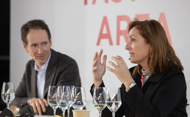 Tasting Area sobre las variedades ancestrales y el cambio climÃ¡tico, por Miguel y Mireia Torres. Foto: Jordi CatalÃ 