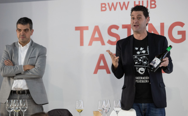 Ferran Centelles y David Seijas de elBullifoundation, sumilleres disertan sobre Equilibrio en la bodega. Foto: Jordi CatalÃ 