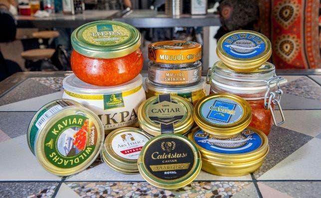 Caviar en Ostrarium, Mercado San Valero.