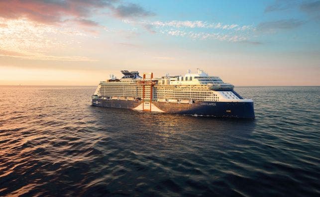 El Celebrity Apex debutarÃ¡ el 30 de marzo con viajes por Europa. Foto: Celebrity Cruises