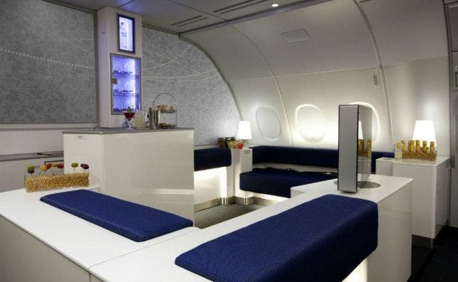 La marca de vodka Absolut patrocina el bar a bordo de Korean Air. Foto: Korean Air