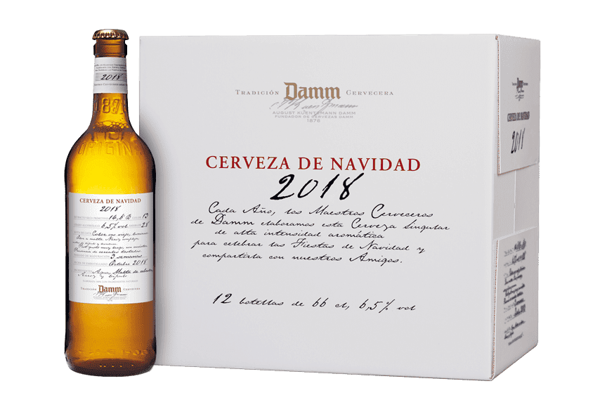 Cerveza de Navidad Damm.