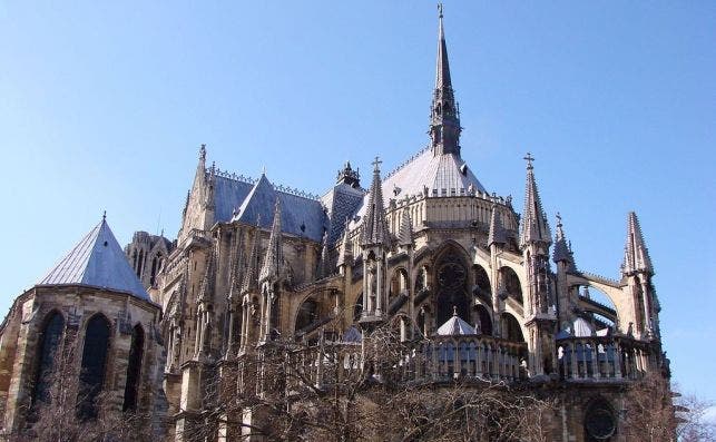 Chevet catheÌdrale Reims