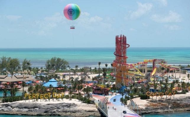 Coco Cay, la isla privada de Royal Caribbean en El Caribe.