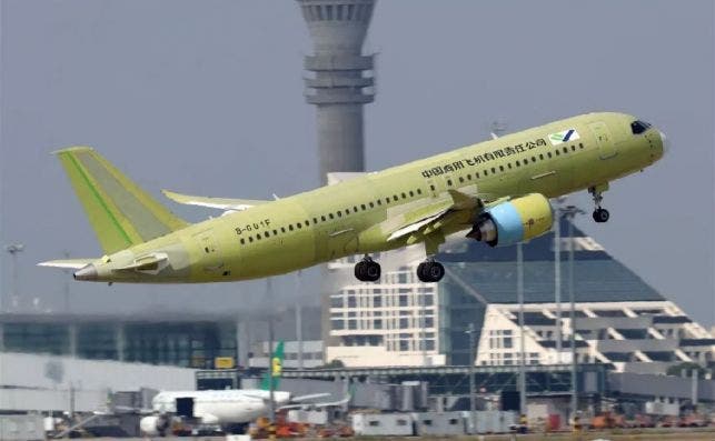 El sexto prototipo del C-919 volÃ³ por mÃ¡s de dos horas. Foto: Comac.