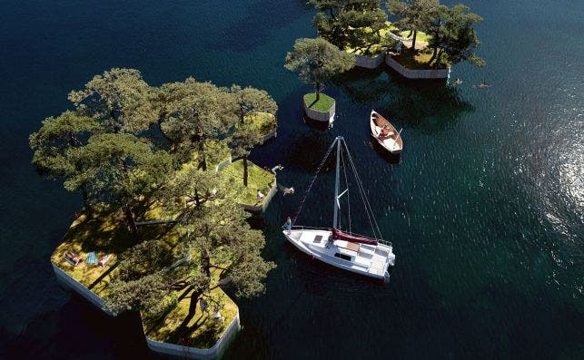 Las islas flotantes crearÃ¡n pequeÃ±os oasis urbanos frente a Copenhague.  Foto: Blecher-Foxstrot