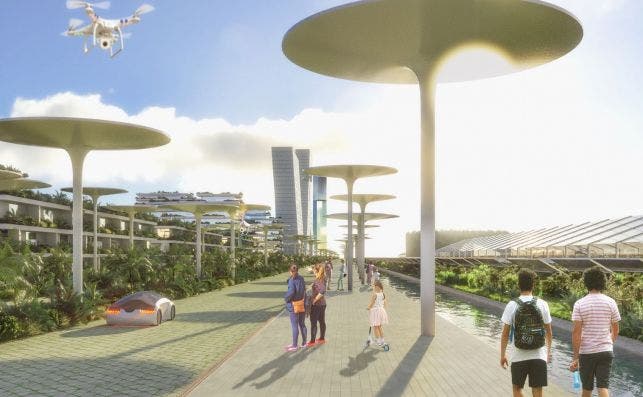 Â¿SerÃ¡ el de CancÃºn el modelo de nueva ciudad del futuro? Imagen: Stefano Boeri Architetti.