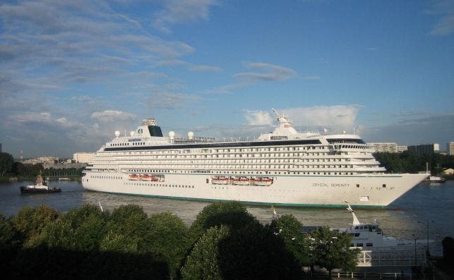 Los barcos de Crystal Cruises son los mÃ¡s grandes entre las navieras mÃ¡s exclusivas. Foto: Crystal Cruises.
