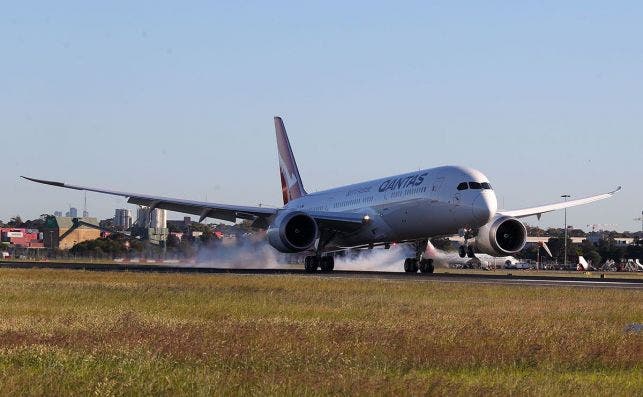 El vuelo se realizÃ³ en un B787-9 Dreamliner. Foto: James D Morgan-Qantas.