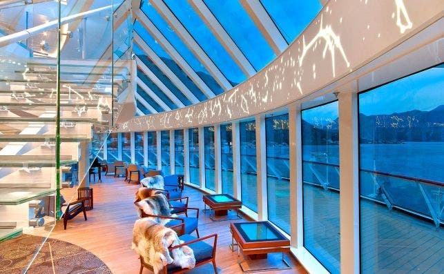 El barco estÃ¡ plagado de rincones acogedores. Foto Viking Cruises.