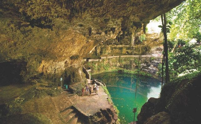 El cenote Zaci. Foto: Turismo de YucataÌn.