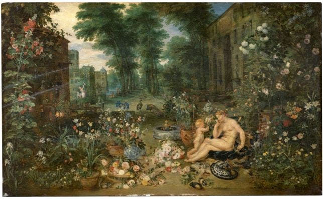 'El Olfato', de Jan Brueghel el Viejo y Pedro Rubens.