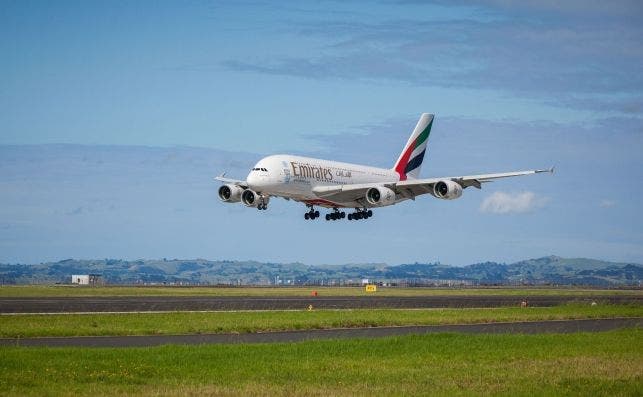 Emirates opera la ruta mÃ¡s corta y la mÃ¡s larga del A380. Foto Emirates